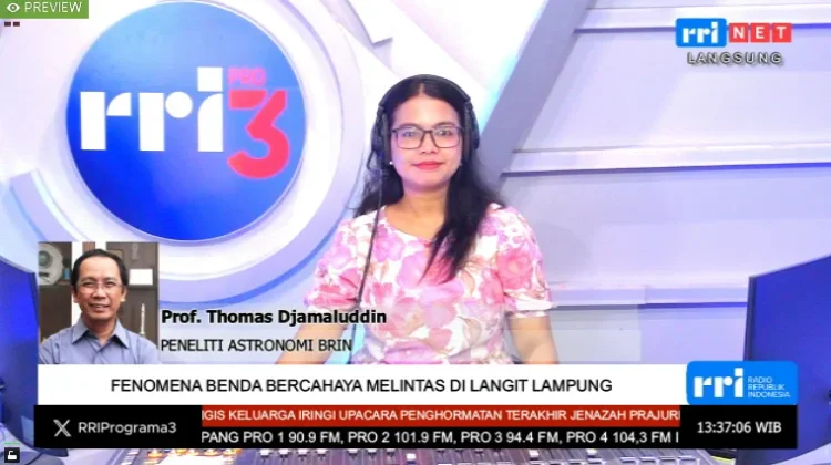 BRIN Identifikasi Fenomena Langit Lampung sebagai Sampah Antariksa