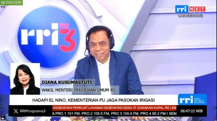 Kementerian PU Pastikan Pasokan Air Irigasi Tetap Aman
