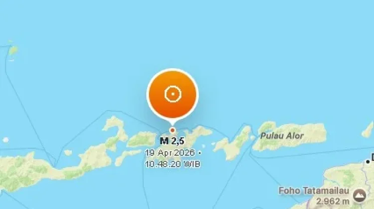 Gempa Magnitudo 2,5 Landa Lembata, Terasa hingga Skala II MMI