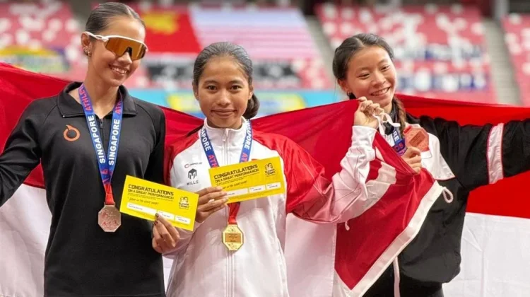 Atletik Indonesia Borong 9 Medali di Singapore Open Track & Field Championships