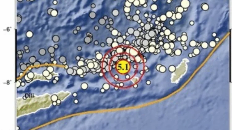 Gempa Magnitudo 5,1 Guncang Timur Laut Maluku Barat Daya