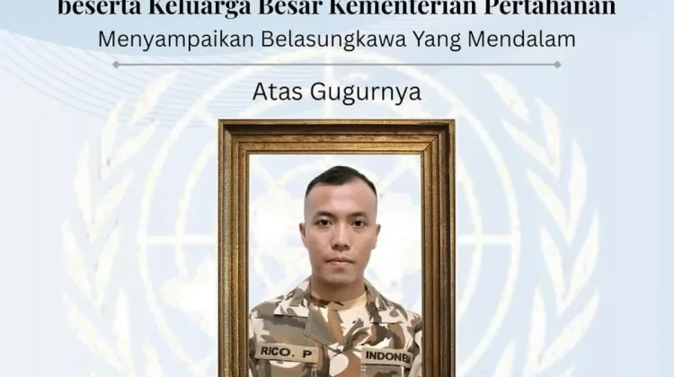 Kemenhan Sampaikan Duka Mendalam atas Gugurnya Praka Rico di Lebanon