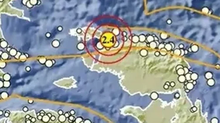 Gempa Magnitudo 2,4 Terjadi di Timur Laut Kota Sorong