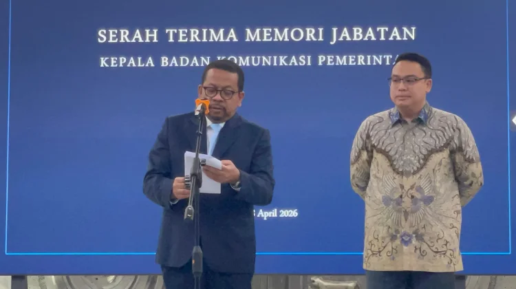 Angga Raka Sertijab Bakom RI, dengan Qodari