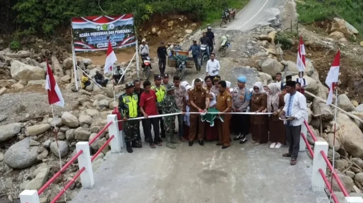 Jembatan Armco di Bener Meriah Aceh Sudah Bisa Digunakan Warga