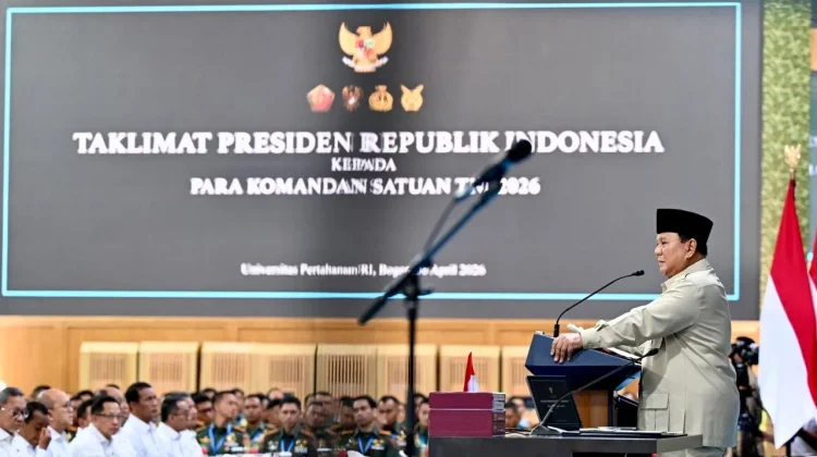 Presiden Prabowo Beri Taklimat kepada 1.500 Komandan TNI