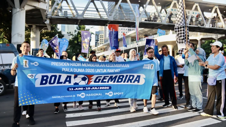 TVRI Gelar Fun Walk Bola Gembira, Edukasi Nobar dan Siaran Digital