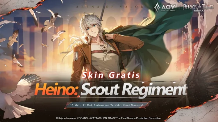 Para Titan Serbu Athanor: Arena of Valor x Attack on Titan Resmi Dimulai