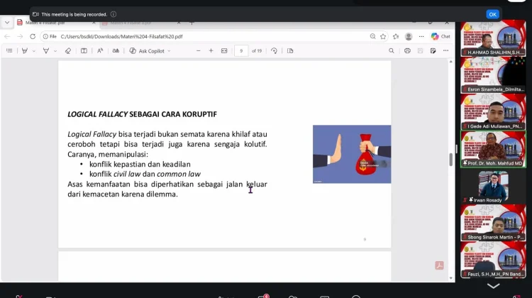 Mahfud MD: Pentingnya Etika Logika dalam Putusan Hakim