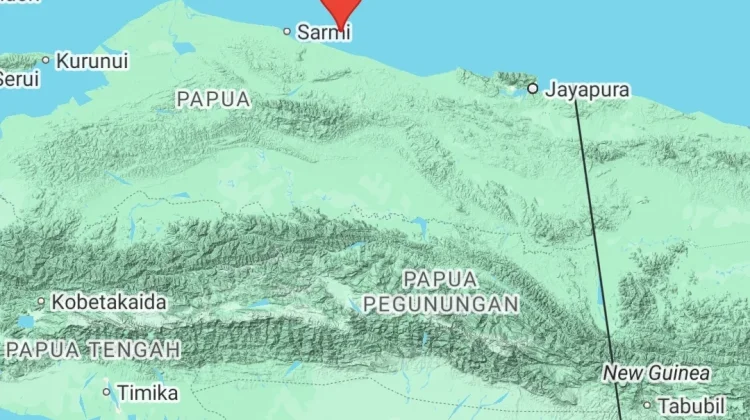 Gempa Magnitudo 4,6 Guncang Tenggara Sarmi
