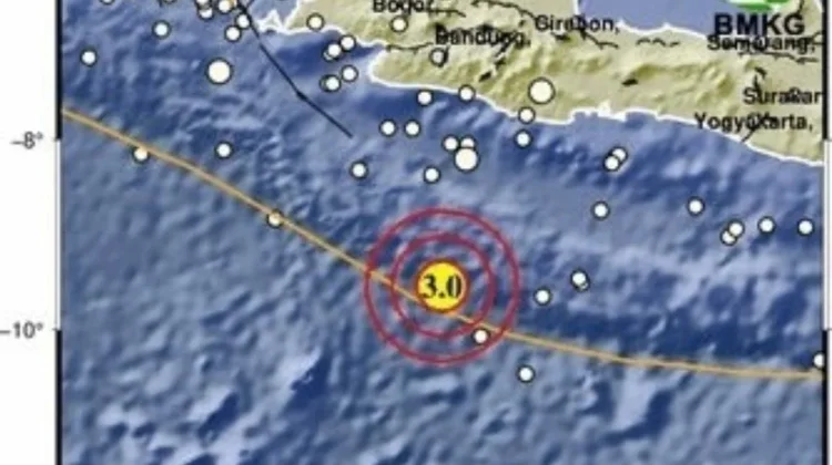 Gempa Magnitudo 3,0 Landa Pangandaran Minggu Pagi