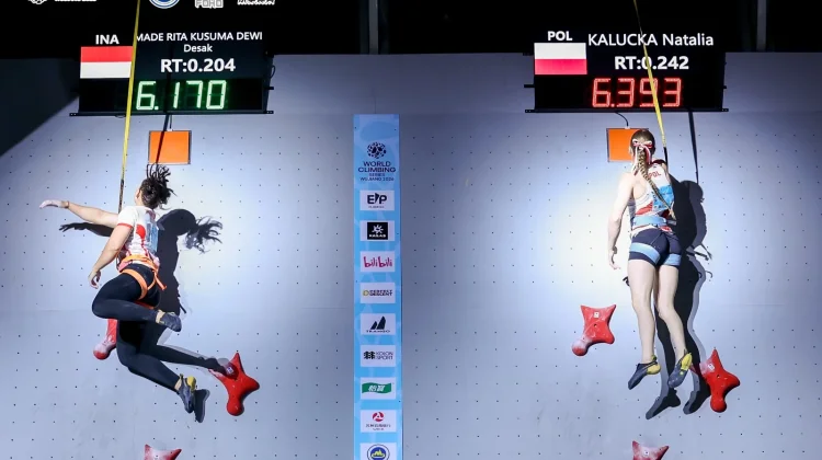 Desak Made Raih Perunggu Speed World Climbing Wujiang 2026