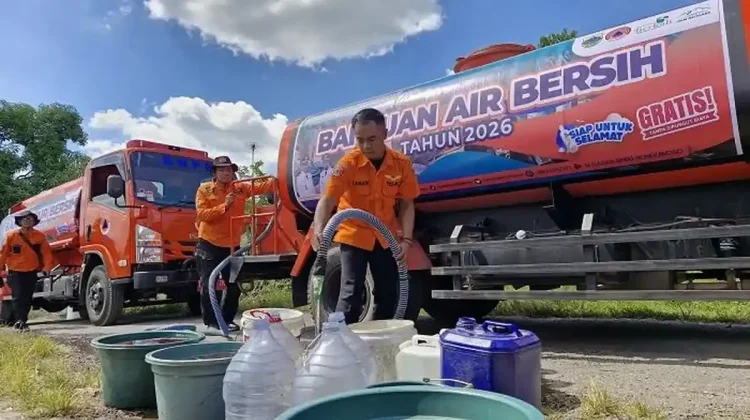 BPBD Bondowoso Mulai Distribusikan Bantuan Air Bersih