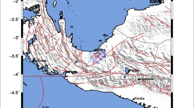 Gempa Magnitudo 3,6 Guncang Nabire, Minggu Sore Hari Ini