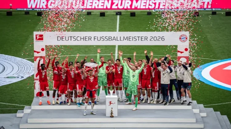 Bayern Munchen Rayakan Gelar Juara Bundesliga di Marienplatz