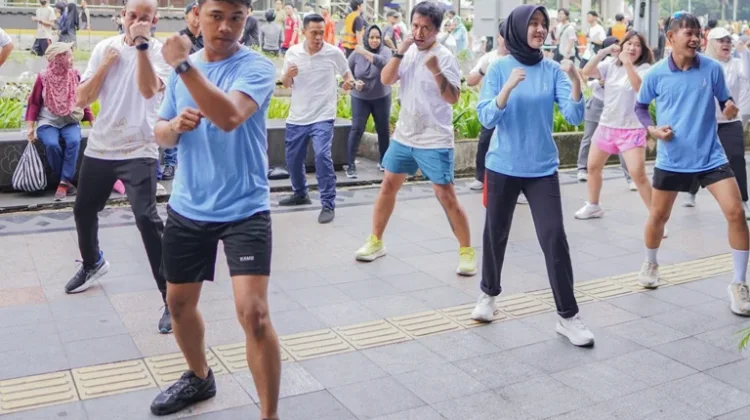 Kampanye Hidup Sehat, Horison Group Region Jakarta Gelar Fun Walk dan Body Combat