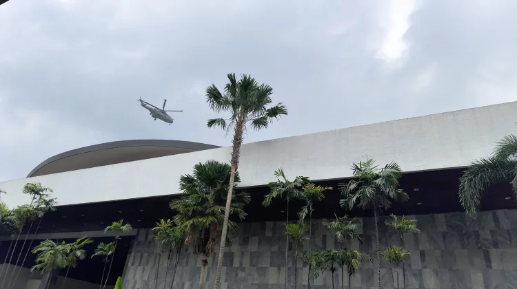 Langit DPR RI Dipantau Helikopter TNI-Polri Jelang Agenda Paripurna