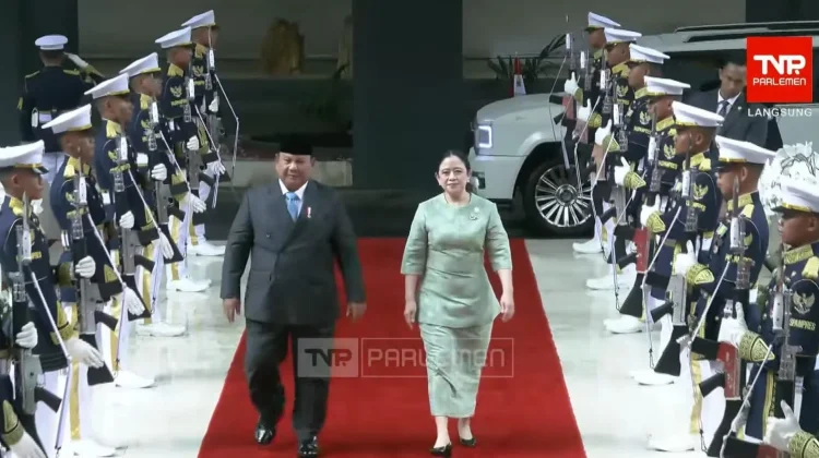 Puan Maharani Sambut Kedatangan Presiden di DPR jelang Rapat Paripurna