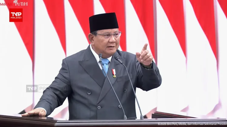 Momen Presiden Prabowo Lempar Canda Cek Anggota Gerindra yang Tidur di Paripurna