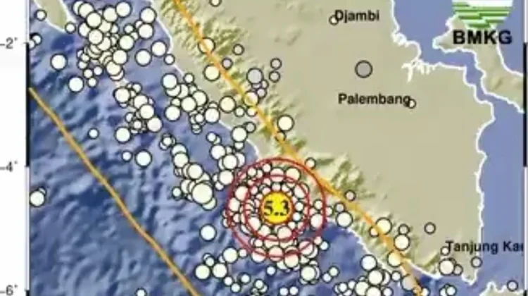Gempa M 5,3 Guncang Bengkulu Selatan, BMKG: Takk Berpotensi Tsunami