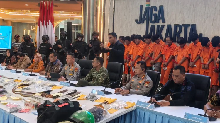 Polda Metro Jaya Ungkap 127 Kejahatan Jalanan, Sebanyak 173 Tersangka Diamankan