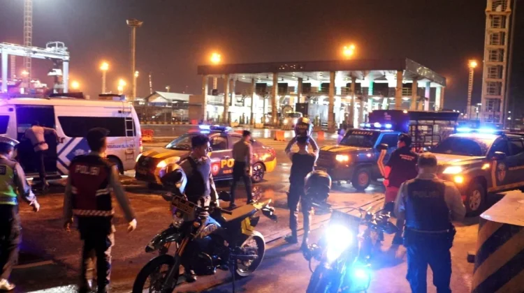 Patroli Cipta Kondisi Polres Pelabuhan Tanjung Priok Antisipasi Kejahatan Jalan