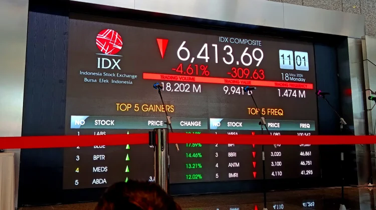 Kembali Terpuruk, IHSG Terkoreksi 1,23 Persen pada Penutupan Hari Ini