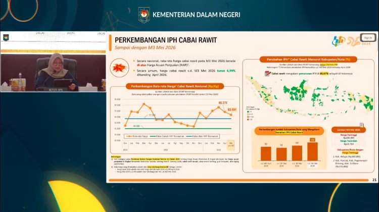 BPS: Harga Cabai Rawit Turun, Tapi Masih di Atas HAP