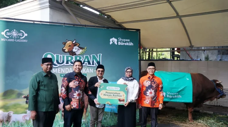 NU Care-LAZISNU Salurkan Kurban Shopee Barokah untuk Daerah 3T dan Korban Bencana