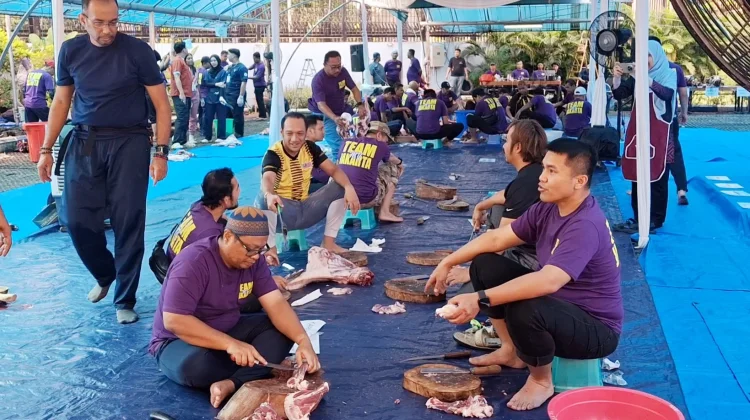 Rayakan Hari Iduladha, Komunitas Malaysia Sembelih 4 Sapi dan 16 Kambing