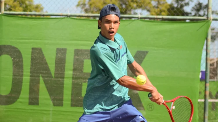 Rafa Jeconia Lolos ke Final Tenis Internasional di Sukoharjo