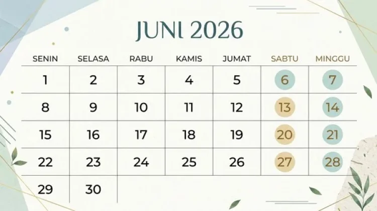 Juni 2026, Ini Rincian Tanggal Hari Penting di Indonesia, Dunia, dan Libur Nasional