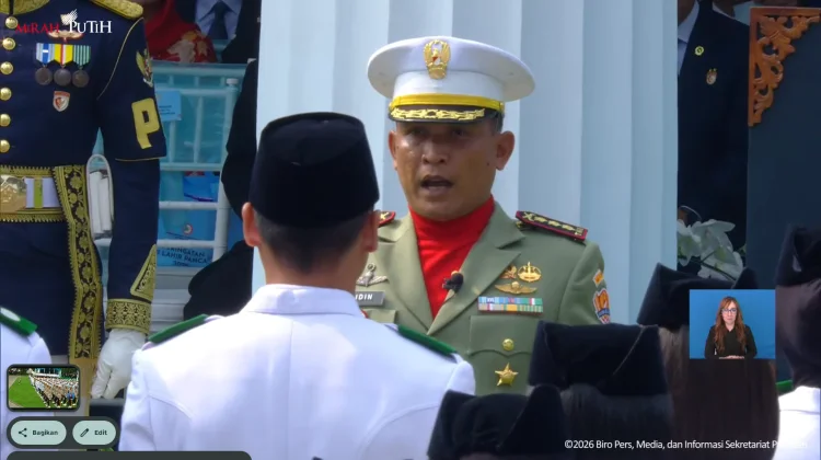 Siapa Komandan Upacara Didin Nasrudin yang Diapresiasi Presiden? Ini Profilnya