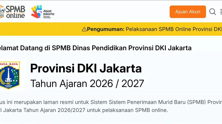 SPMB Bersama Jakarta 2026, Cek Syarat dan Jadwalnya