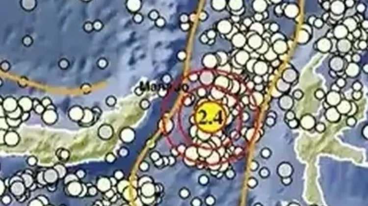 Gempa Magnitudo 2,4 Terjadi di Tenggara Bitung