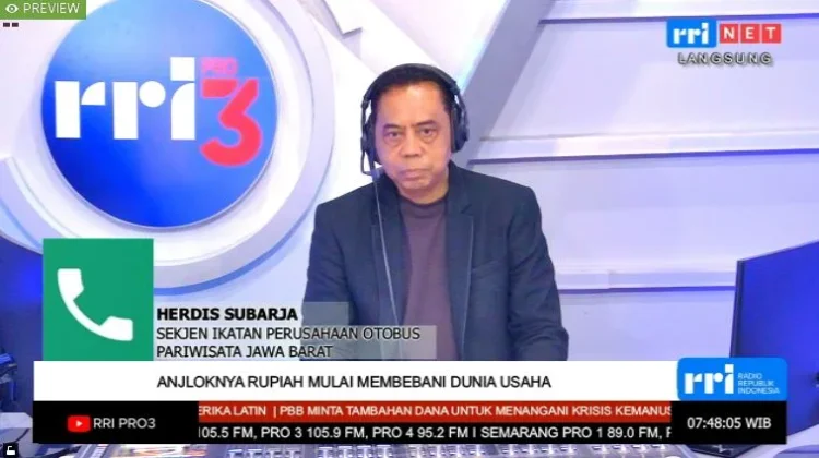 Rupiah Melemah, Pendapatan Perusahaan Otobus Tercatat Turun 50 Persen