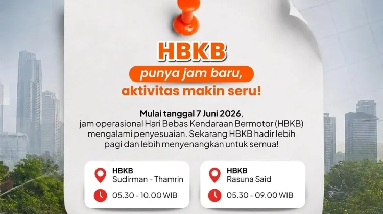Jam CFD Jakarta Berubah, Catat Jadwal Terbaru HBKB per 7 Juni 2026