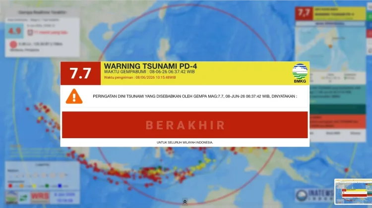 BMKG Akhiri Peringatan Tsunami Pascagempa M7,7 Filipina