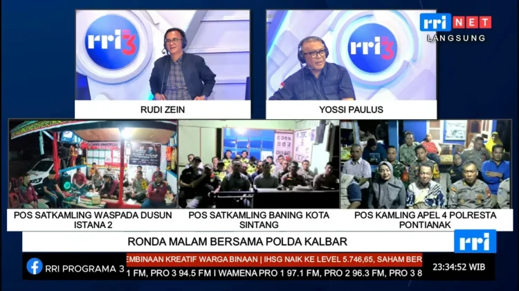 Warga Baning Kota Sintang Aktif Jaga Keamanan lewat Satkamling