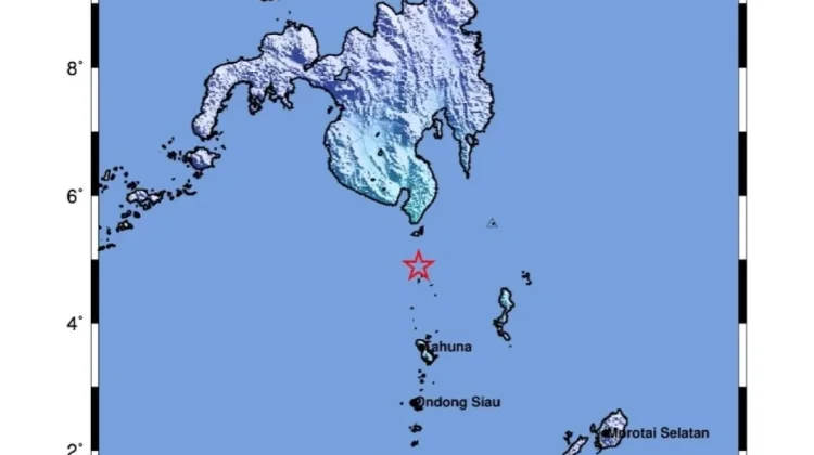 Gempa Magnitudo 5,4 Guncang Kepulauan Sangihe, Tidak Berpotensi Tsunami