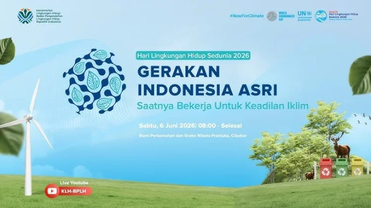 Hari Lingkungan Hidup 2026, Pemerintah Dorong Gerakan Nasional Indonesia ASRI