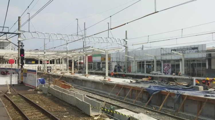 Pembangunan Perpanjangan Peron Stasiun Bogor Capai 62,31 Persen