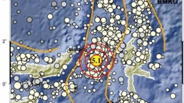 Gempa Bermagnitudo 5,1 Guncang Ternate Tak Berpotensi Tsunami