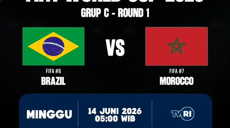 Brasil Vs Maroko di Piala Dunia 2026 Kapan? Ini Jadwalnya