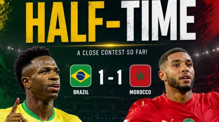 Sengit Piala Dunia 2026! Brasil Vs Maroko Imbang Babak Pertama