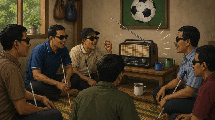 Penyandang Disabilitas Apresiasi Siaran Piala Dunia di RRI