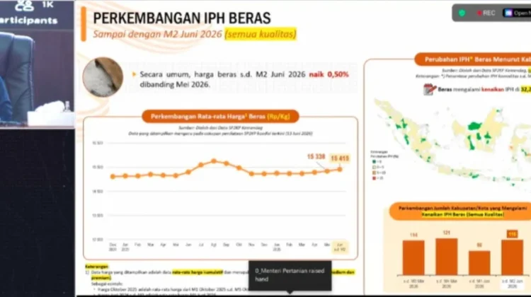 BPS: Harga Beras Stabil Tinggi di Pekan Kedua Juni
