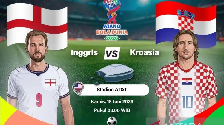 Kane Cetak Dua Gol, Inggris Ditahan Kroasia Babak Pertama Piala Dunia 2026