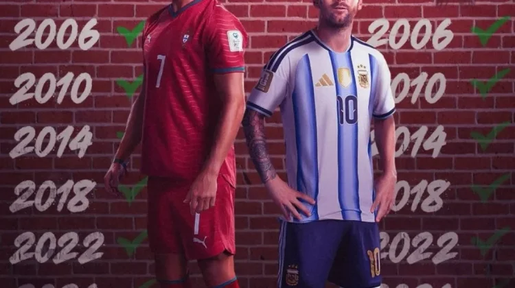 Ronaldo dan Messi Ukir Sejarah di Piala Dunia