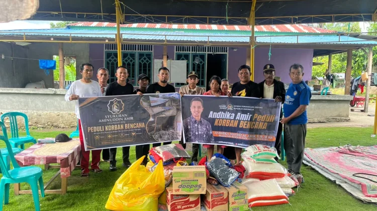 Perkuat Solidaritas Pascagempa Sigi, Senator Andhika Amir Salurkan Bantuan
